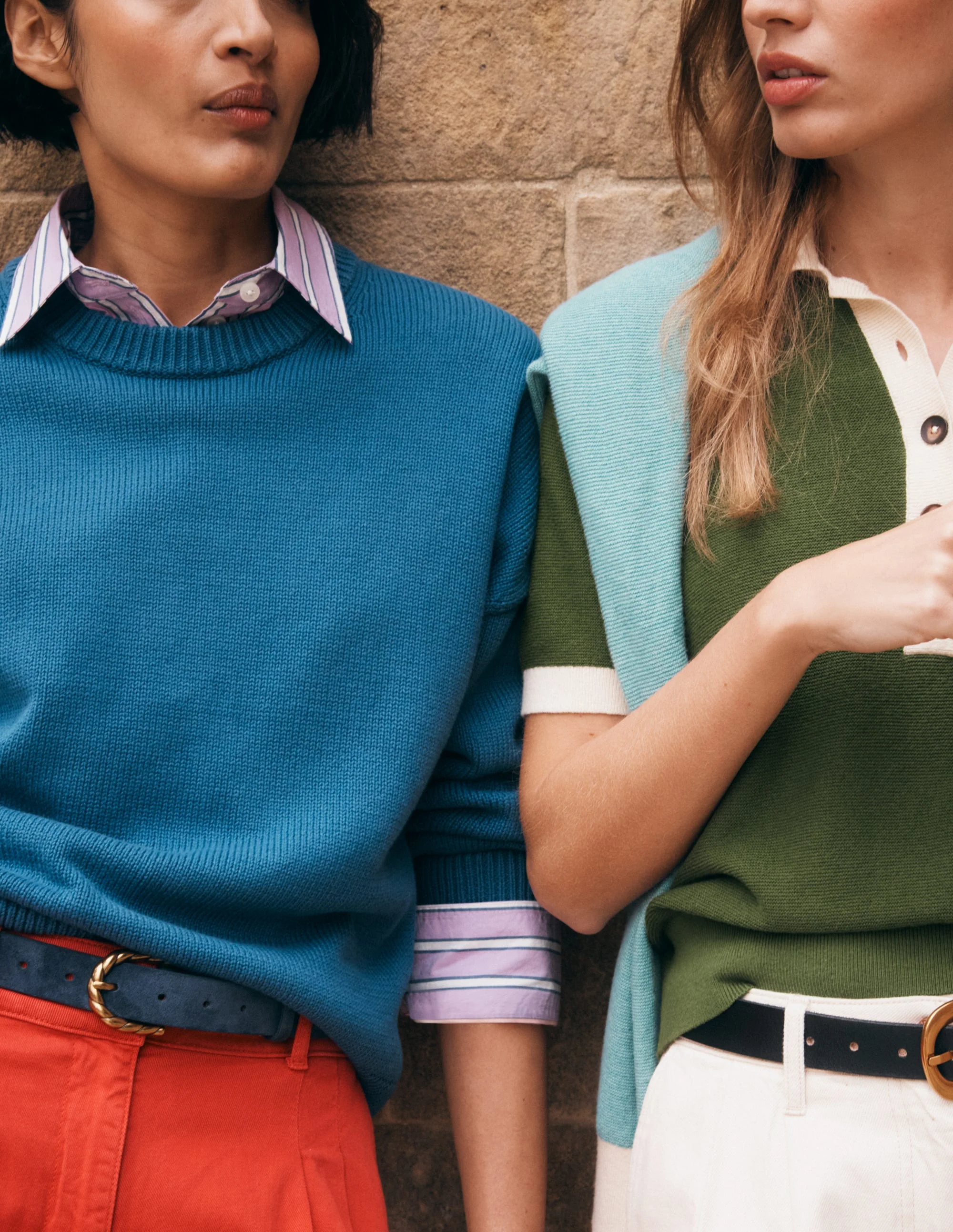 Lucy Relaxed Cotton Jumper-Denim Blue - Image 5