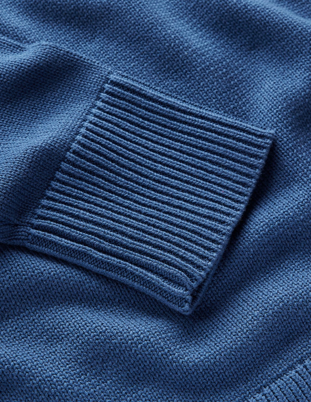 Lucy Relaxed Cotton Jumper-Denim Blue - Image 7