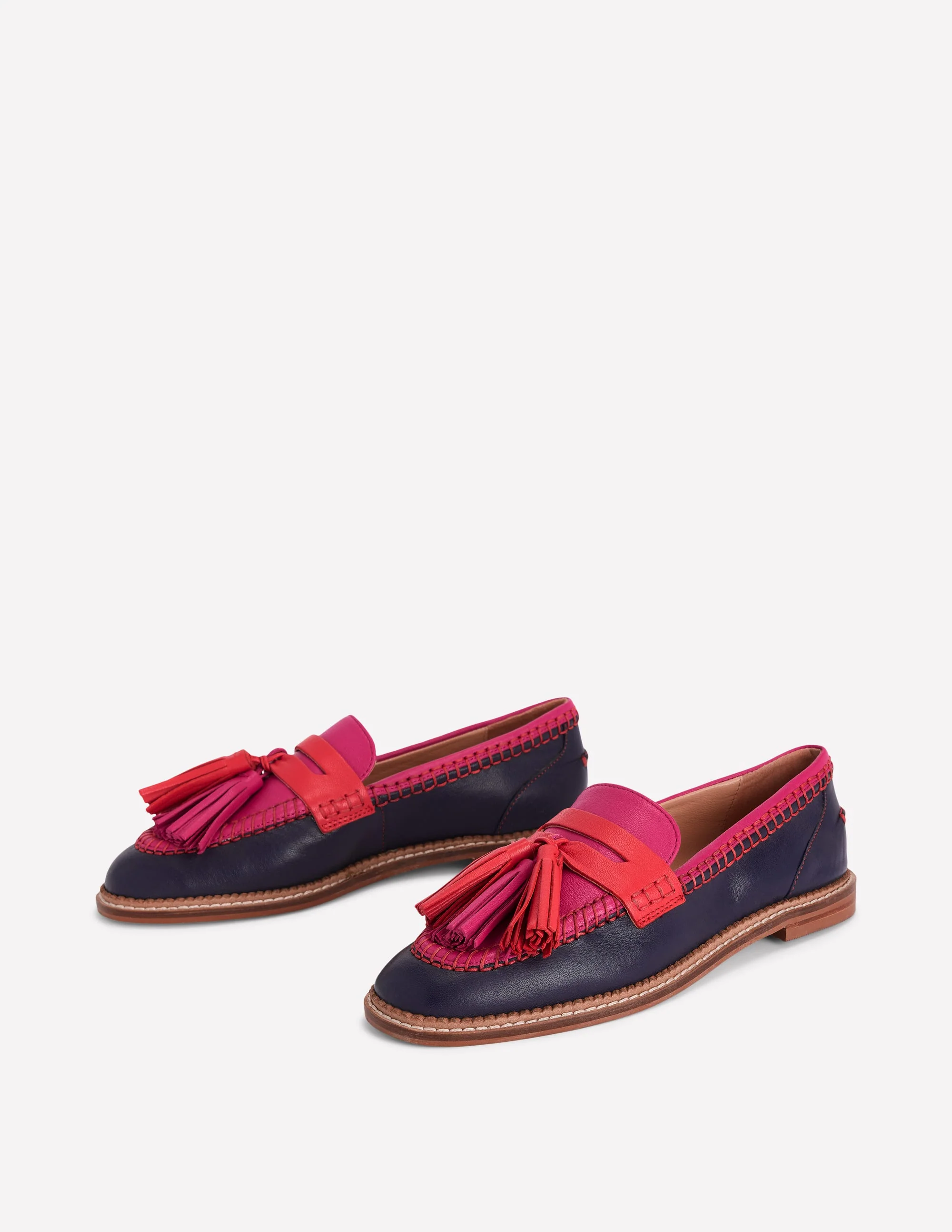 Nya Penny Loafers-Colourblock Tassel - Image 6