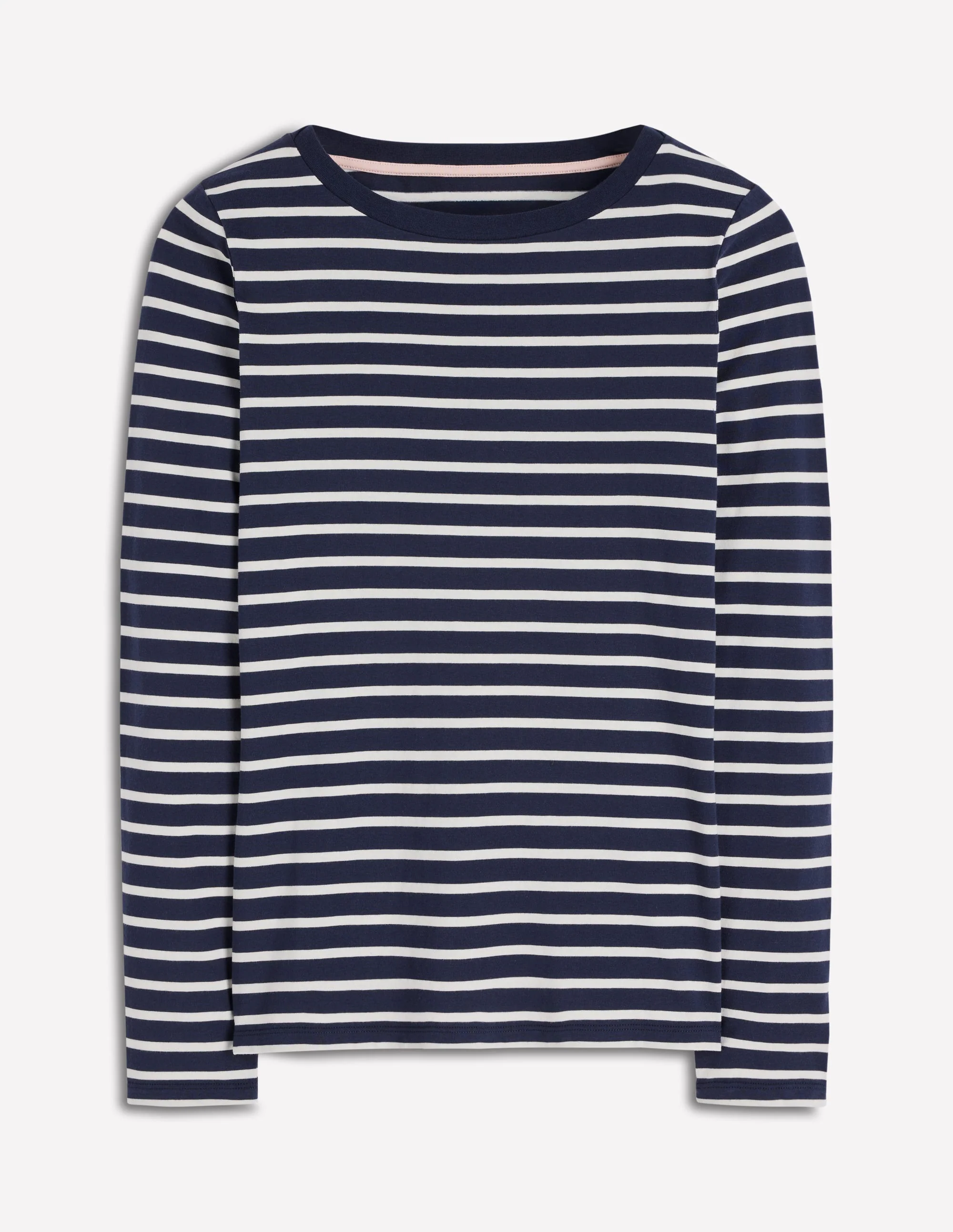 Olivia Long Sleeve Breton-Navy, Ivory - Image 5