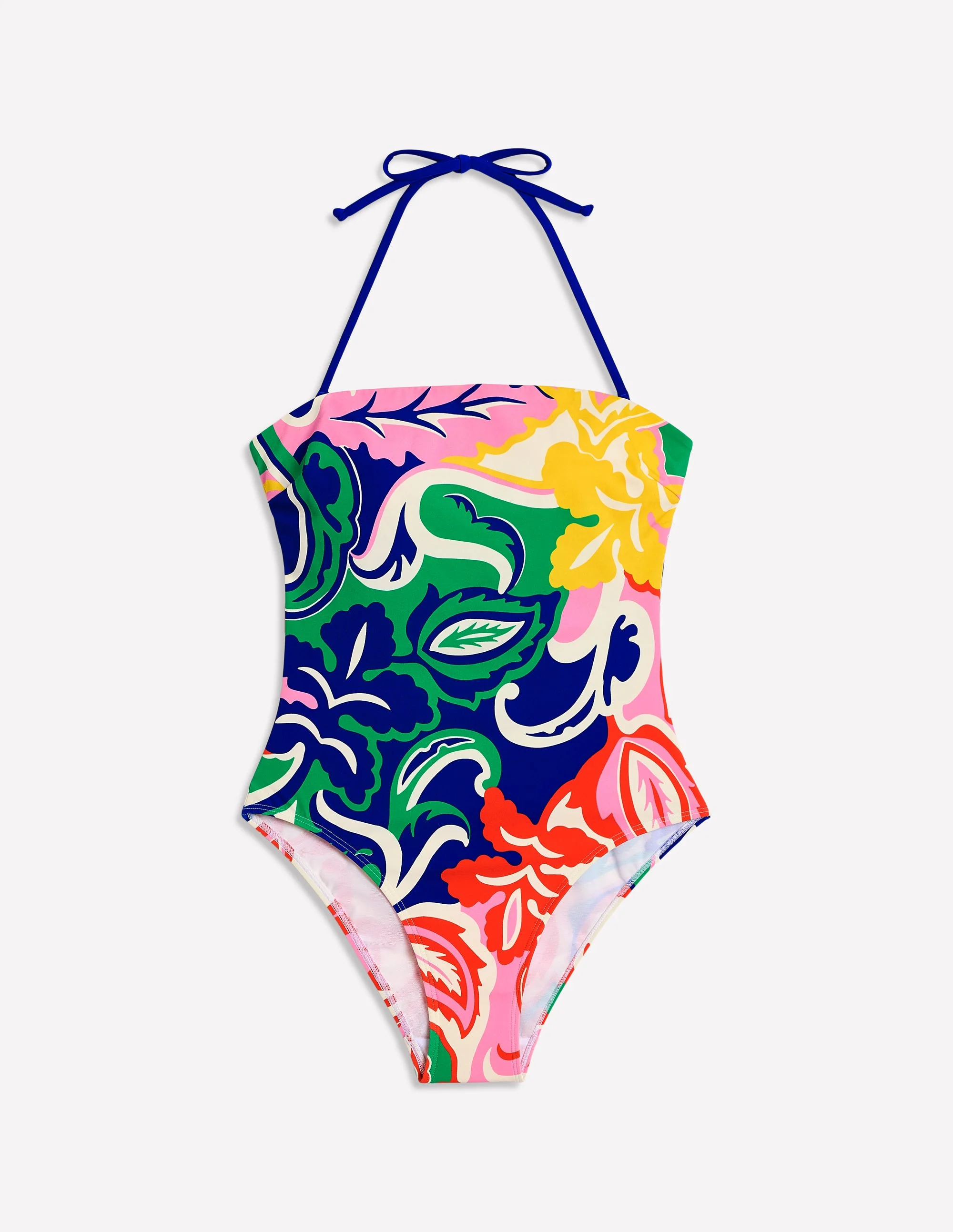 Paros Bandeau Swimsuit-Multi, Foliage Twirl - Image 6