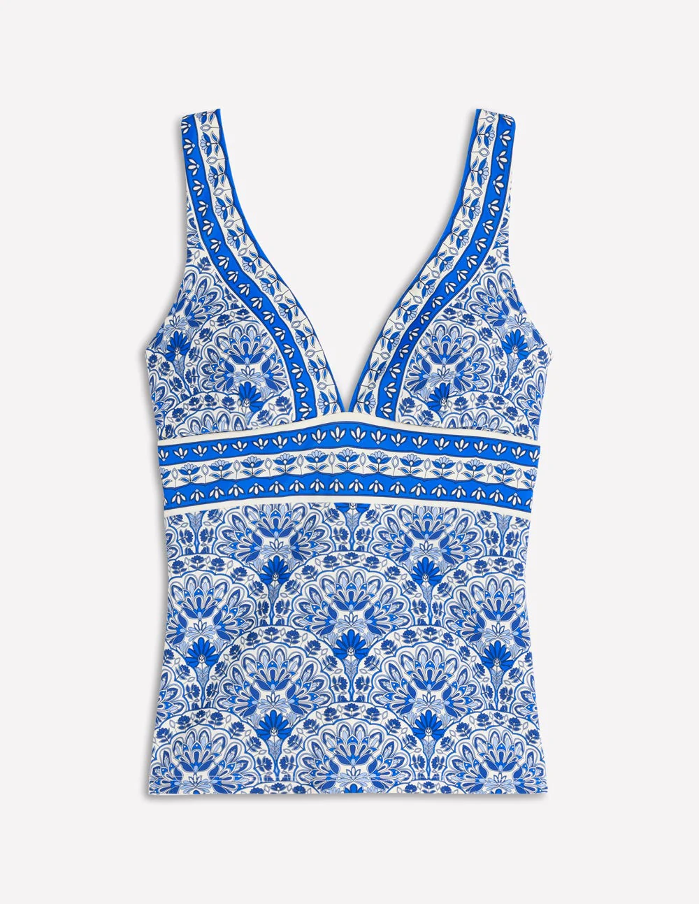 Porto Tankini Top-Blue, Elaborate Terrace - Image 5
