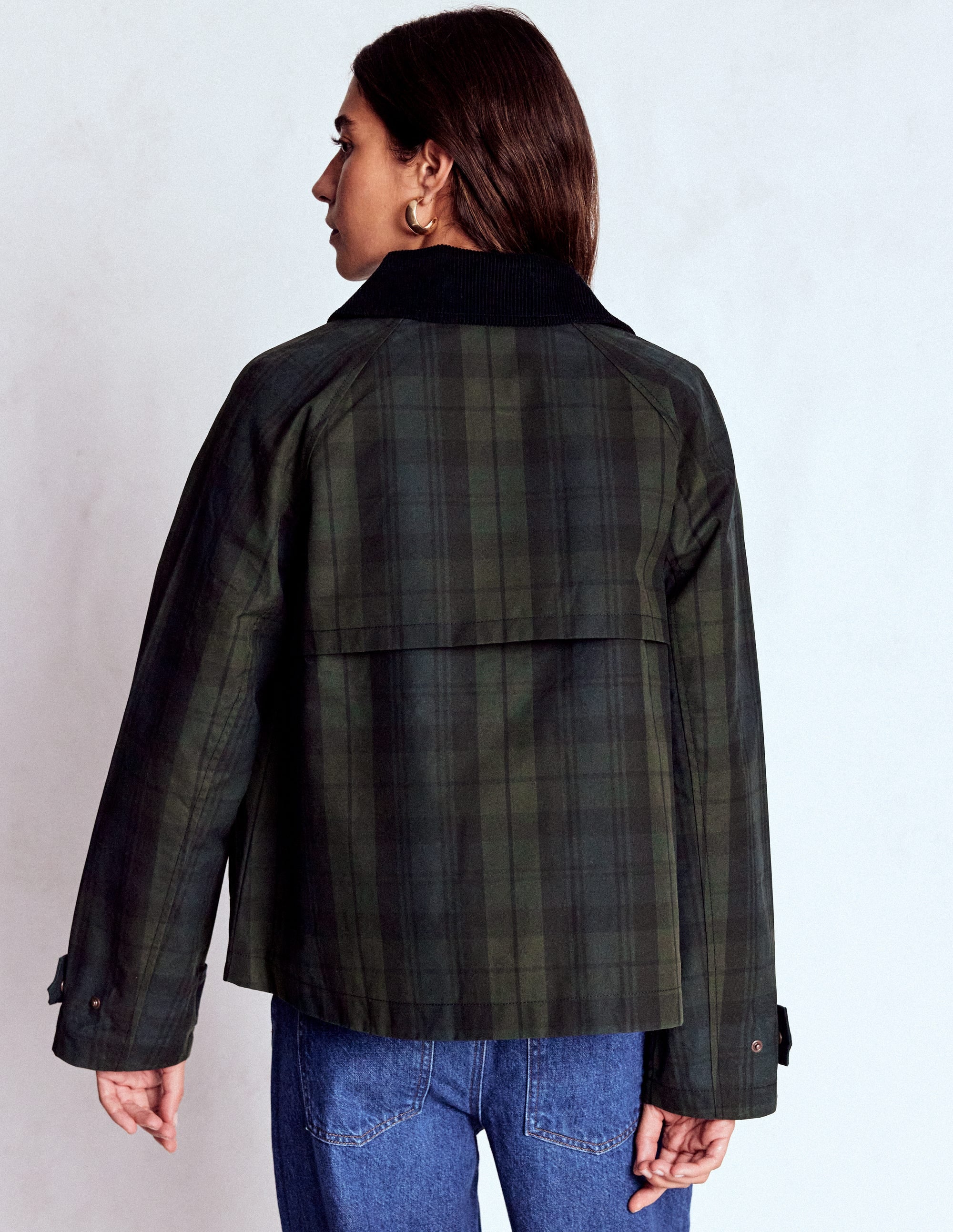 Raglan Wax Jacket DNU-BLACKWATCH - Image 3