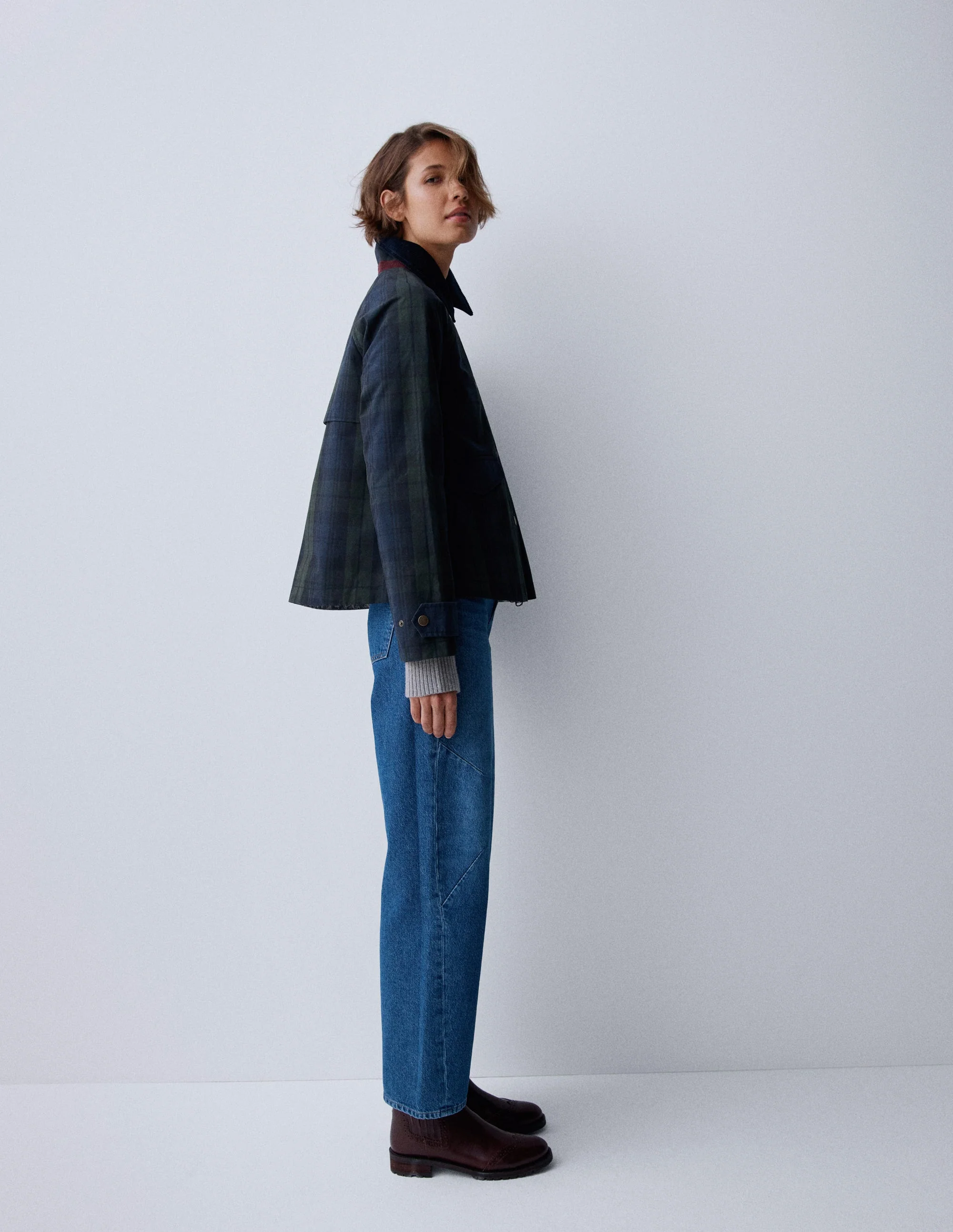 Raglan Wax Jacket DNU-BLACKWATCH - Image 6