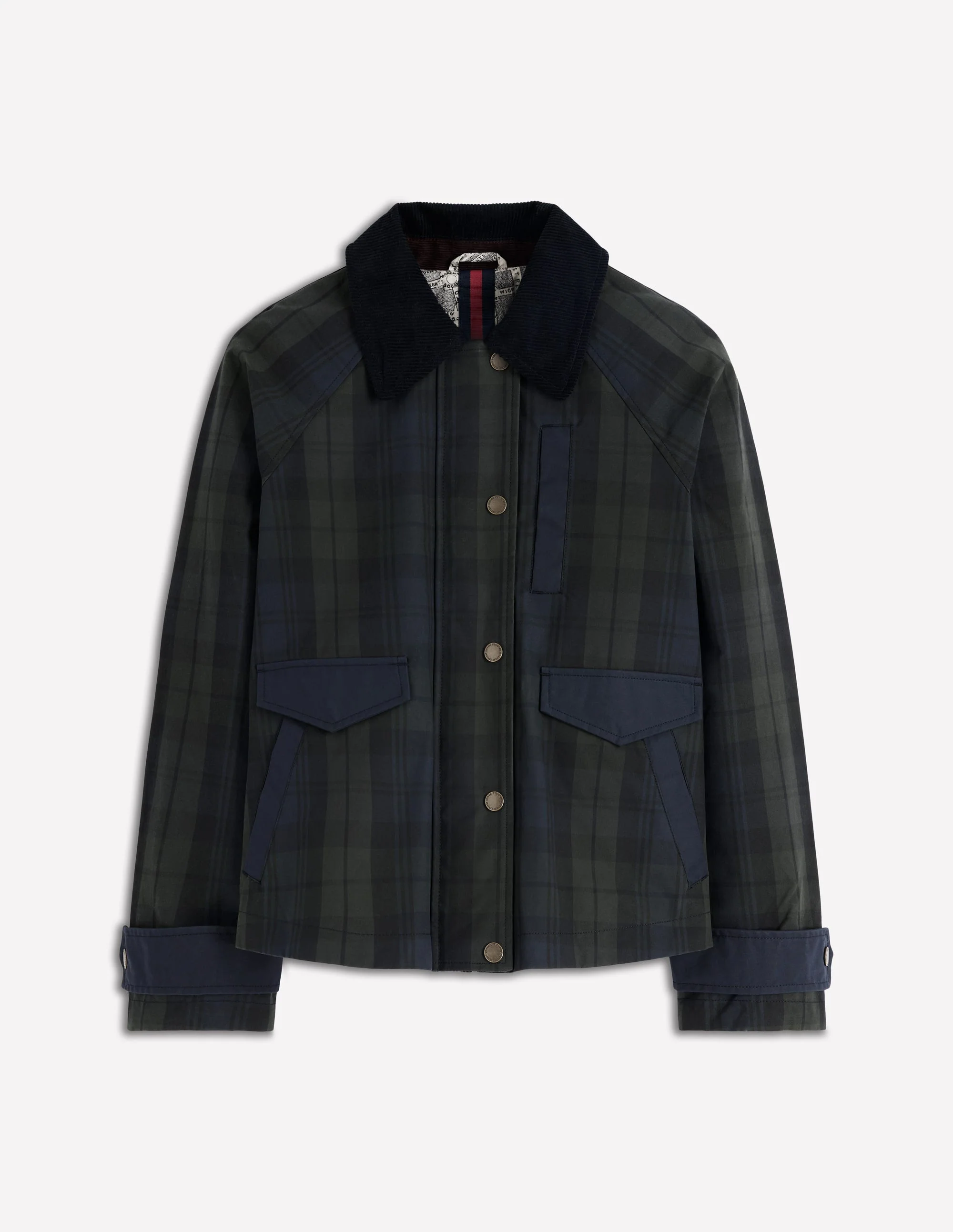 Raglan Wax Jacket DNU-BLACKWATCH - Image 7