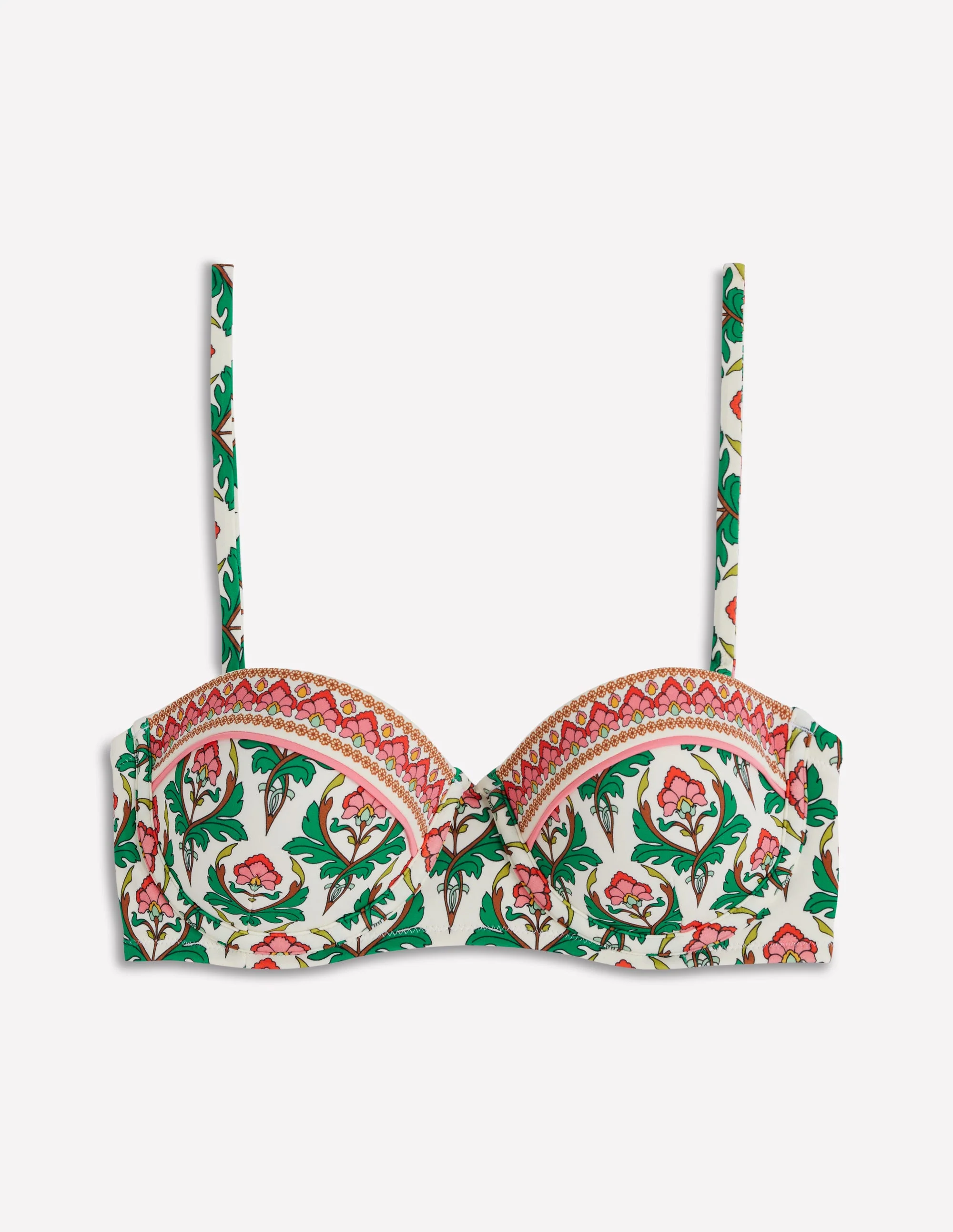 Rhodes Cup-Size Bikini Top-Multi, Ornamental Stamp - Image 7