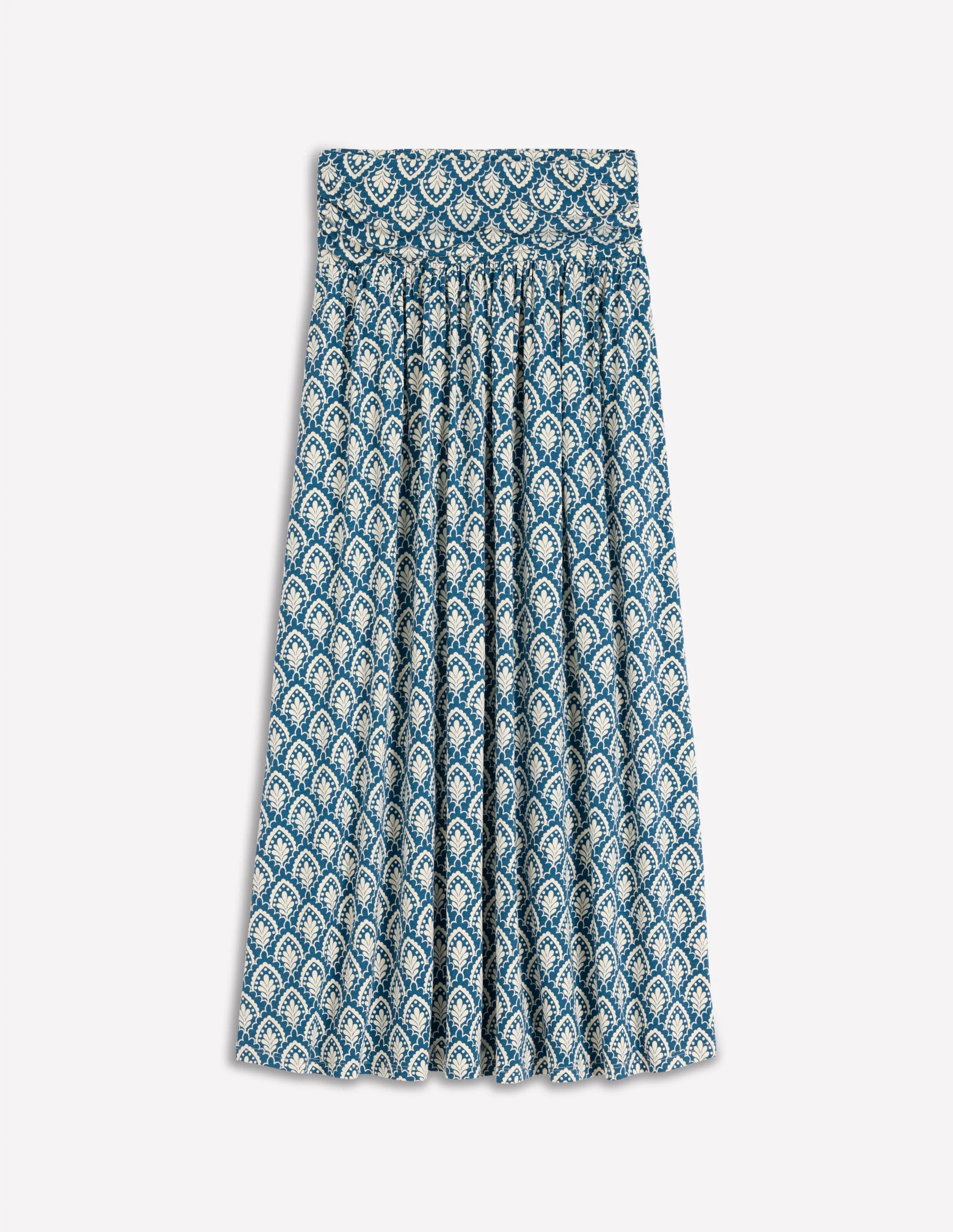 Rosaline Jersey Skirt-Blue, Petal Terrace - Image 5