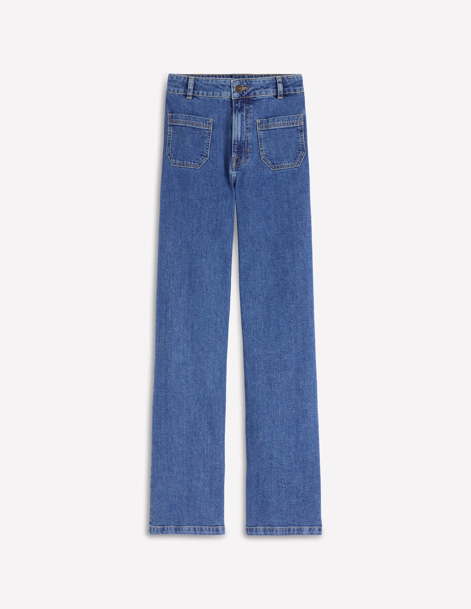 Straight Leg Pocket Jeans-Mid Vintage - Image 7