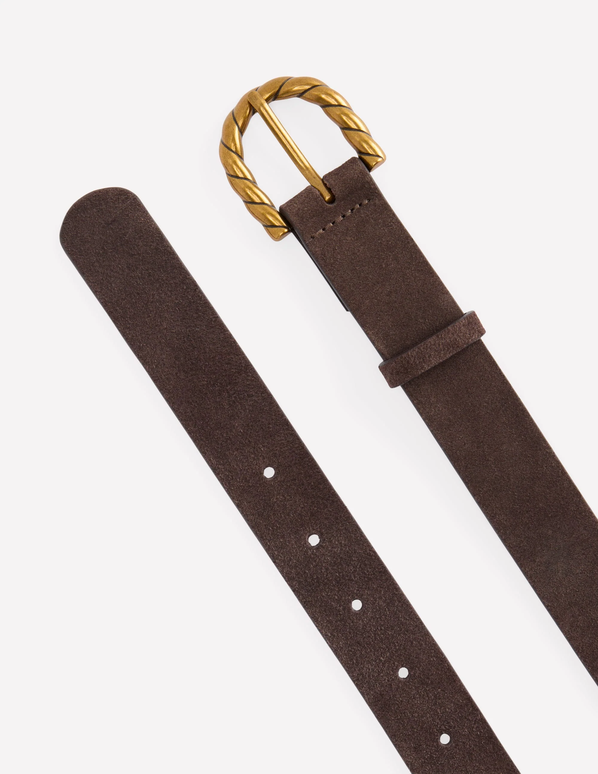 Twist Buckle Belt-Brown - Image 3
