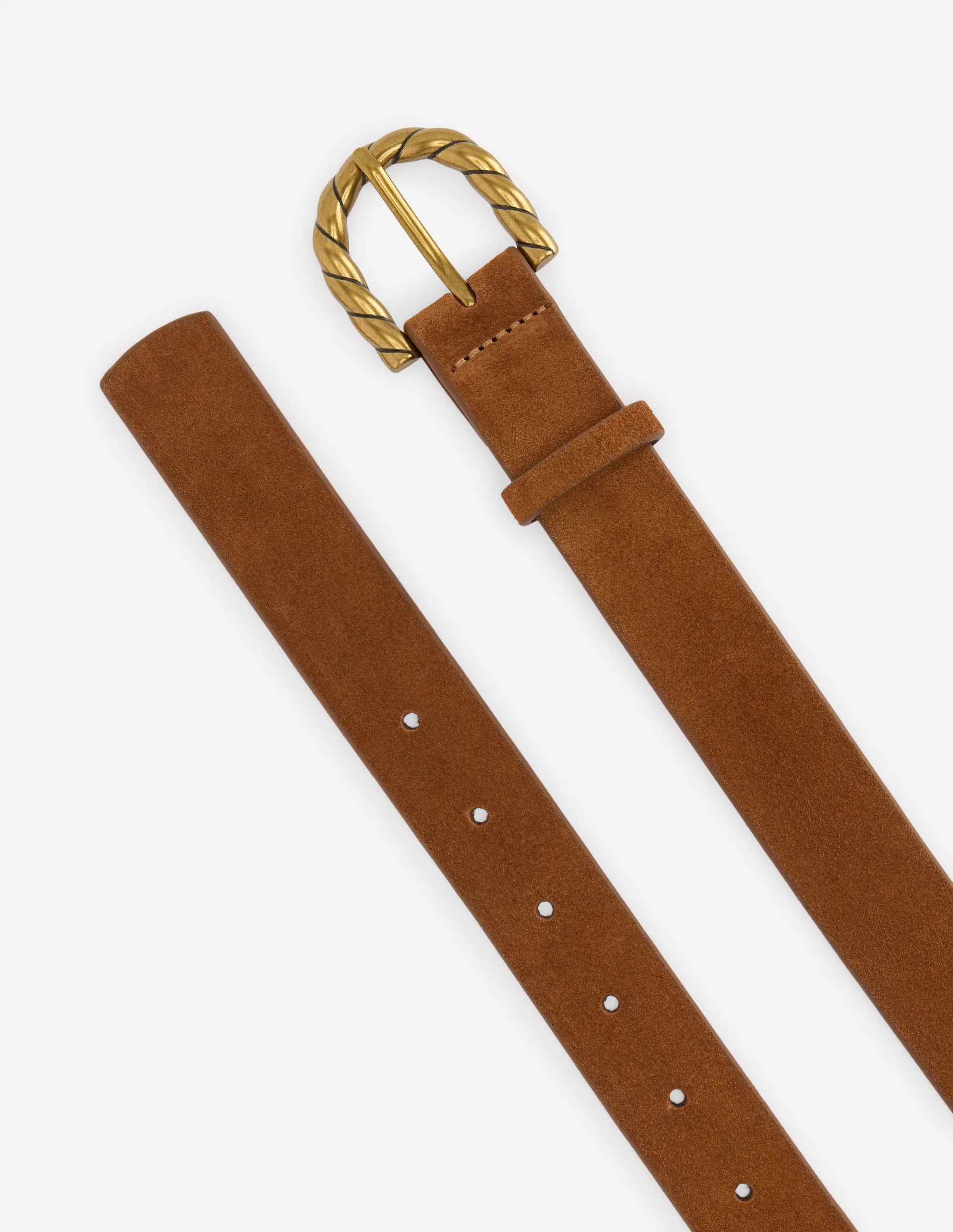 Twist Buckle Belt-Tan - Image 3