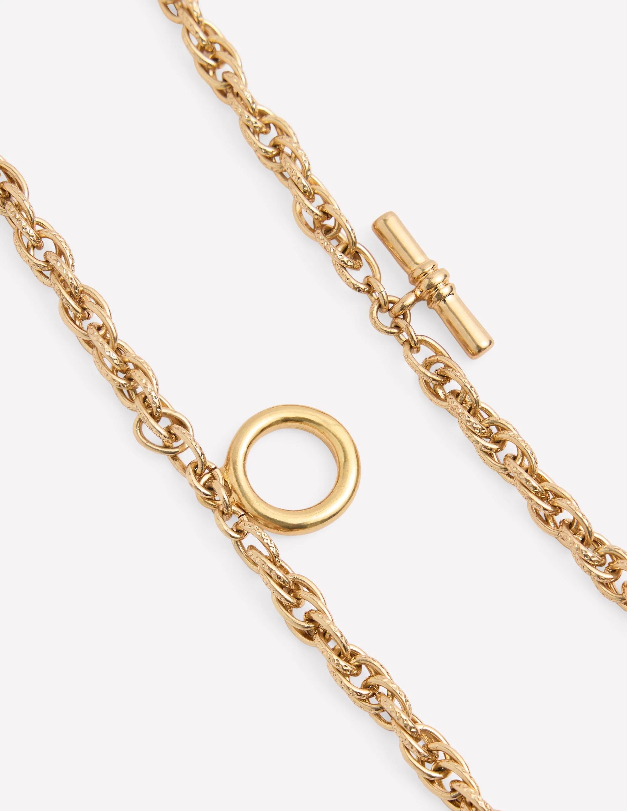 Vintage Twist Layer Necklace-Gold Colour - Image 3