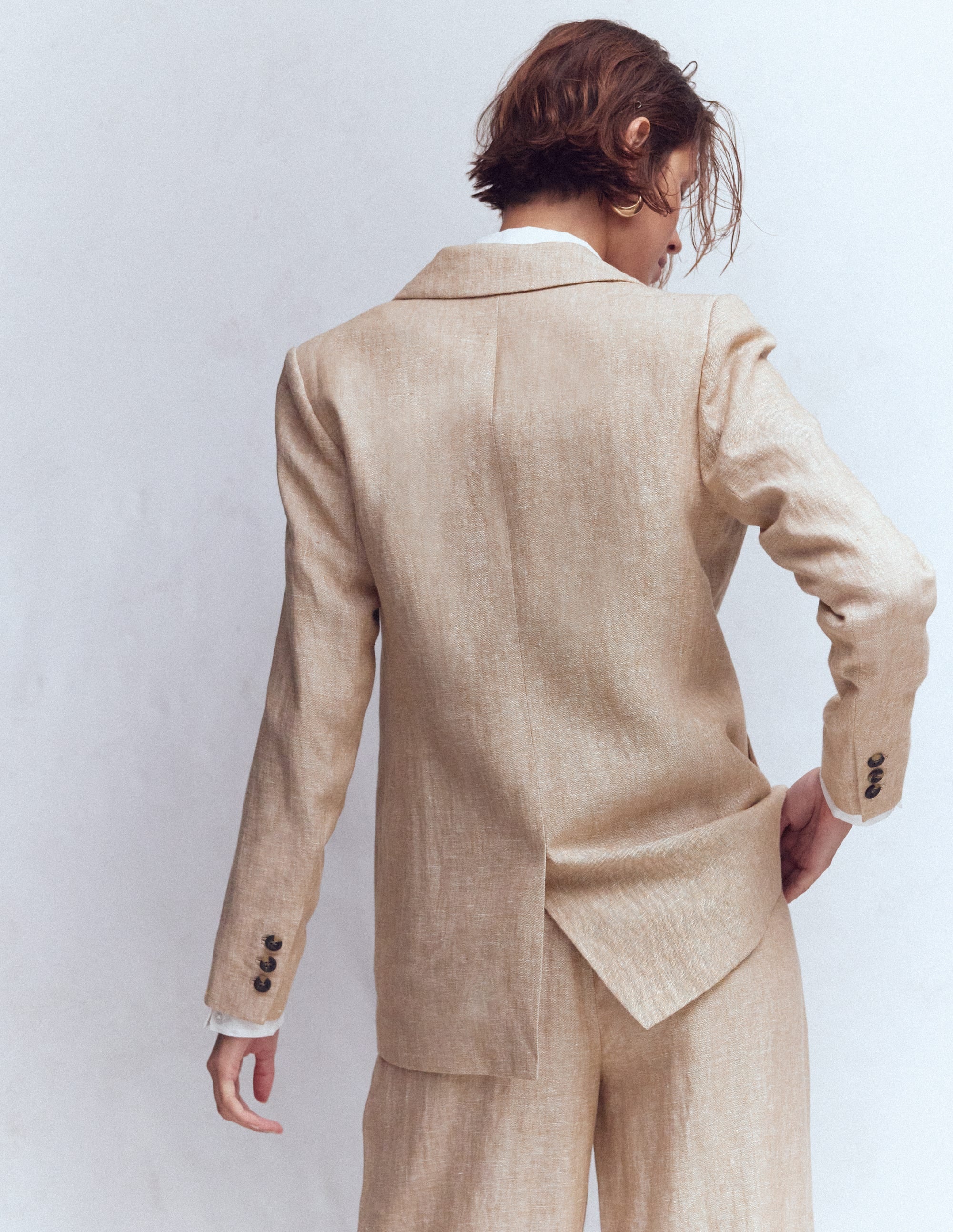 Woodbridge Linen Blazer-Amphora, Chambray - Image 3