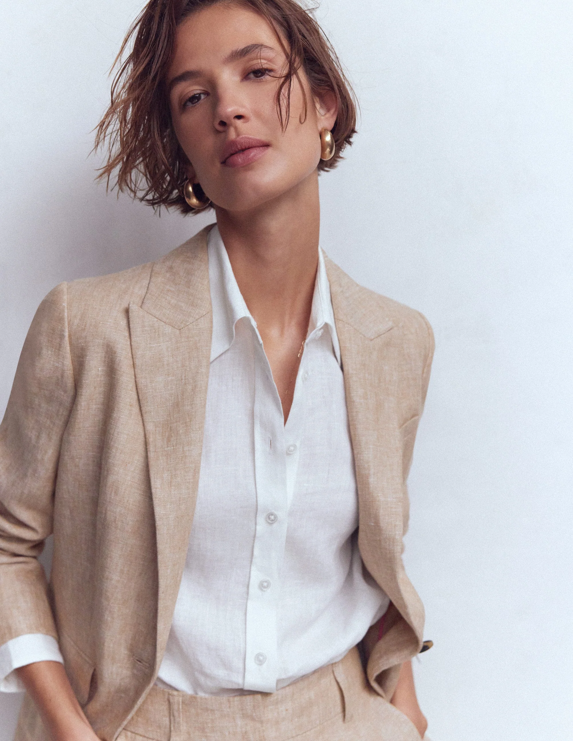 Woodbridge Linen Blazer-Amphora, Chambray - Image 5